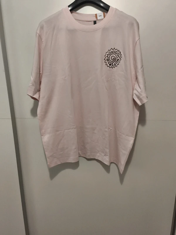 Camiseta oversize rosa pastel XXL